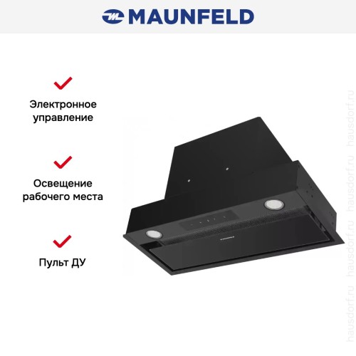 Встраиваемая кухонная вытяжка MAUNFELD Fantasy Light 60 черный