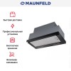 Встраиваемая кухонная вытяжка MAUNFELD Galaxy 60 черный