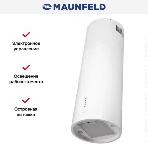 Кухонная вытяжка MAUNFELD Lee Isla 39 белый