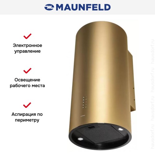 Кухонная вытяжка MAUNFELD Lee Wall 39 золотой