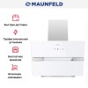 Кухонная вытяжка MAUNFELD Mersey 60 белый\вставка сатин