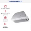 Встраиваемая кухонная вытяжка MAUNFELD TRAPEZE 602M белый