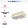 Встраиваемая кухонная вытяжка MAUNFELD VS Fast Glass 60 бежевый