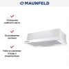 Встраиваемая кухонная вытяжка MAUNFELD VS Light Glass 60 белое стекло