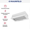 Встраиваемая вытяжка Maunfeld Clyde 50 белое стекло