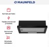 Встраиваемая вытяжка Maunfeld Clyde 60 черное стекло