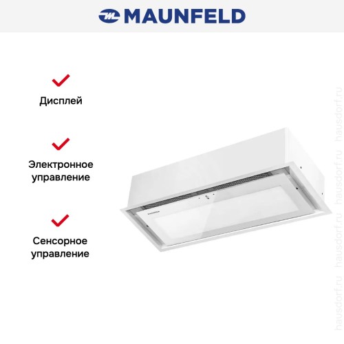 Встраиваемая вытяжка Maunfeld MZR 60 Lux белый