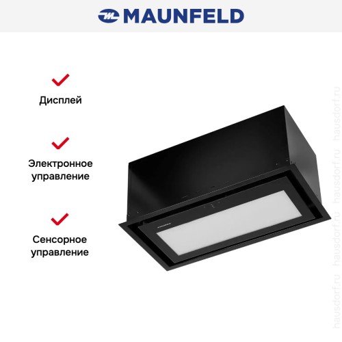 Встраиваемая вытяжка Maunfeld MZR 60 Lux чёрный