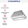 Встраиваемая вытяжка Maunfeld Trapeze 602SGG белый