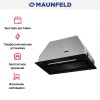 Встраиваемая вытяжка Maunfeld Trapeze 602SGG черный
