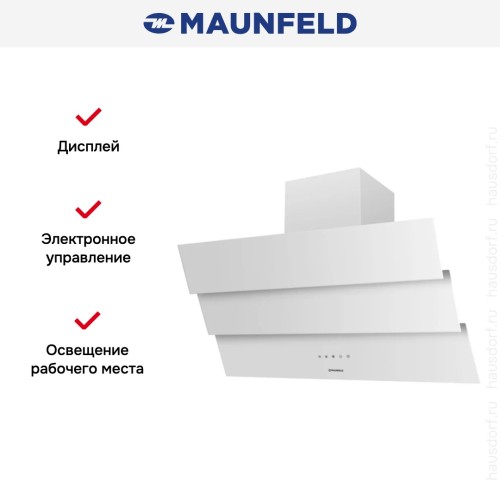 Вытяжка Maunfeld MANCHESTER Light 90 White Glass White
