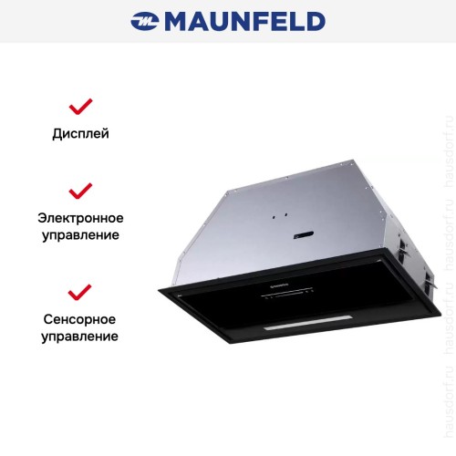 Встраиваемая вытяжка Maunfeld Nebula 60 Glass черный