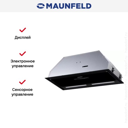 Встраиваемая вытяжка Maunfeld Nebula 85 Glass чёрный