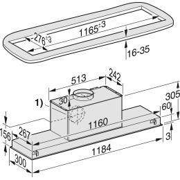 Встраиваемая вытяжка Miele DA 2628 CLST