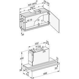 Встраиваемая вытяжка Miele DAS 2920 черный матовый