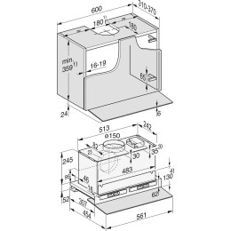 Встраиваемая вытяжка Miele DAS 4640