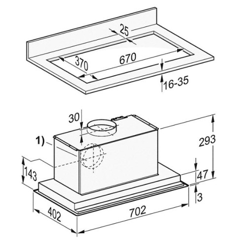 Встраиваемая вытяжка Miele DA 2578