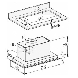 Встраиваемая вытяжка Miele DA 2578