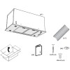 Встраиваемая вытяжка Pando EVO/580.11 INOX V.850 SEC