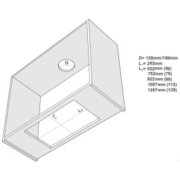 Встраиваемая вытяжка Pando EVO/780.11 INOX V.850 SEC