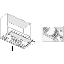 Встраиваемая вытяжка Pando IES/60 IX TOUCH CT NEGRO 850 SEC