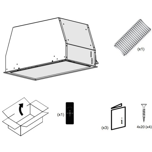 Встраиваемая вытяжка Pando NCR/111 IX-CR.BLANCO V.850 SEC