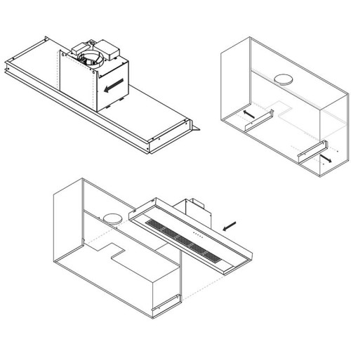Встраиваемая вытяжка Pando TIS/60 CR.BLANCO V.850