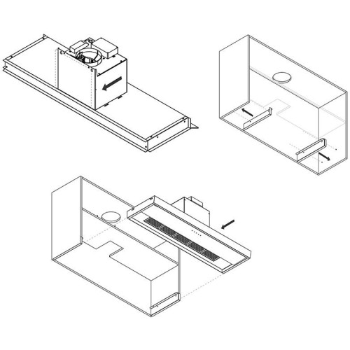 Встраиваемая вытяжка Pando TIS/60 CR.NEGRO V.850