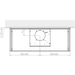 Встраиваемая вытяжка Pando TIS/90 CR.BLANCO V.850