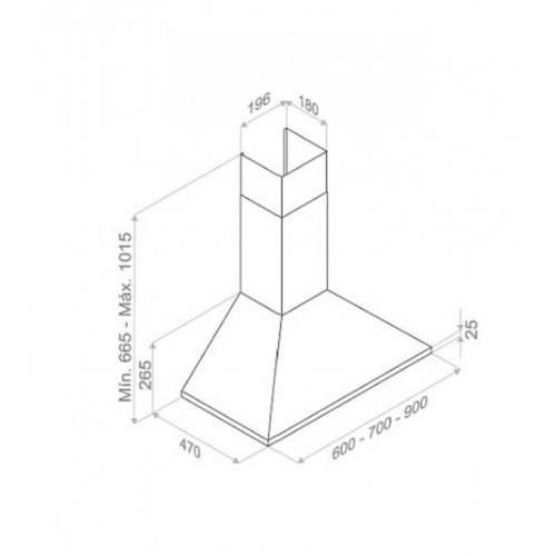 Вытяжка Pando P-221/70 IX 730 E.C.S. 230/50