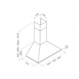 Вытяжка Pando P-221/90 IX 730 E.C.S. 230/50