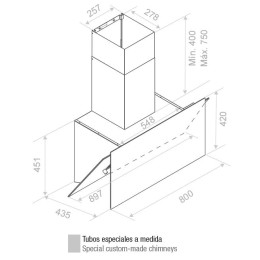 Вытяжка Pando P-730/90 CR NE+BL V. 850 SEC
