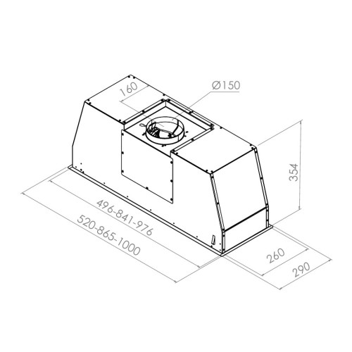 Вытяжка Pando PRO/52 INOX V. 830