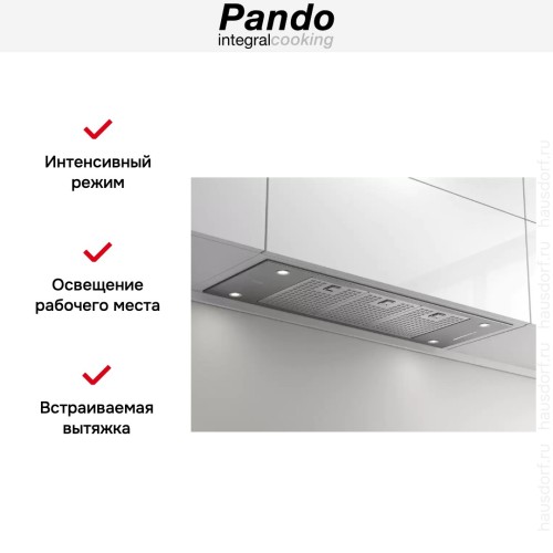 Встраиваемая вытяжка Pando EVO/580.11 INOX V.850 SEC