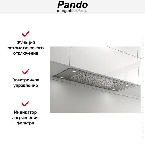Встраиваемая вытяжка Pando EVO/580 INOX V.1050 ECO PLUS