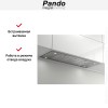 Встраиваемая вытяжка Pando EVO/580 INOX V.1050 ECO PLUS