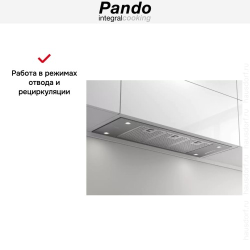 Встраиваемая вытяжка Pando EVO/780.11 INOX V.850 SEC