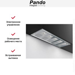 Встраиваемая вытяжка Pando GTI/725 INOX V.850 SEC