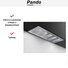 Встраиваемая вытяжка Pando GTI/725 INOX V.850 SEC