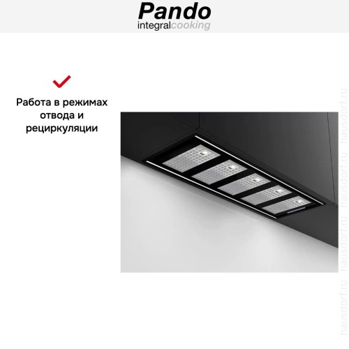 Встраиваемая вытяжка Pando GTI/810 NEGRO V.850 SEC