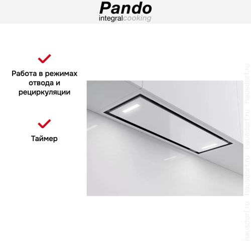 Встраиваемая вытяжка Pando NCR/111 IX-CR.BLANCO V.850 SEC