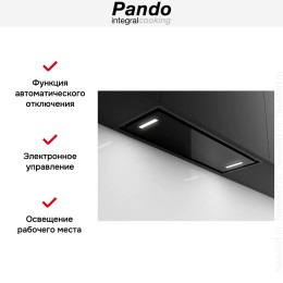 Встраиваемая вытяжка Pando NCR/52 INOX-CR.NEGRO V.850 SEC