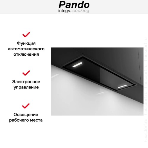 Встраиваемая вытяжка Pando NCR/52 INOX-CR.NEGRO V.850 SEC
