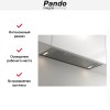 Встраиваемая вытяжка Pando NEO/78 INOX V. 830 SEC