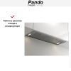 Встраиваемая вытяжка Pando NEO/78 INOX V. 830 SEC