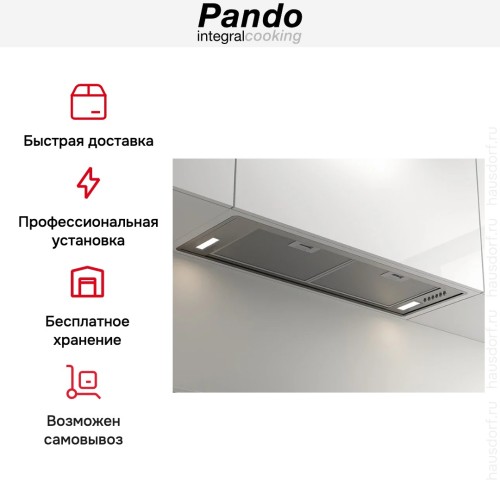Встраиваемая вытяжка Pando NEO/78 INOX V. 830 SEC