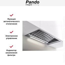 Встраиваемая вытяжка Pando PRO/52 INOX V.1050 SEC PLUS