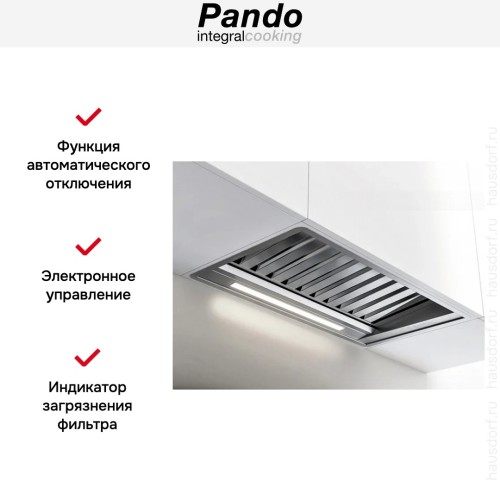 Встраиваемая вытяжка Pando PRO/52 INOX V.850 SEC