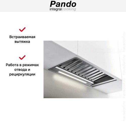 Встраиваемая вытяжка Pando PRO/52 INOX V.850 SEC