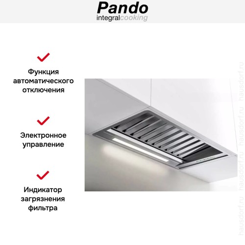 Встраиваемая вытяжка Pando PRO/85 INOX V.1050 SEC PLUS